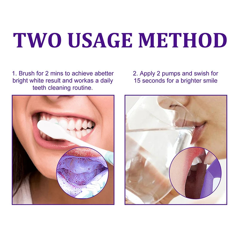 Mousse blanqueamiento eficaz, eliminación de manchas de dientes amarillos 50ml